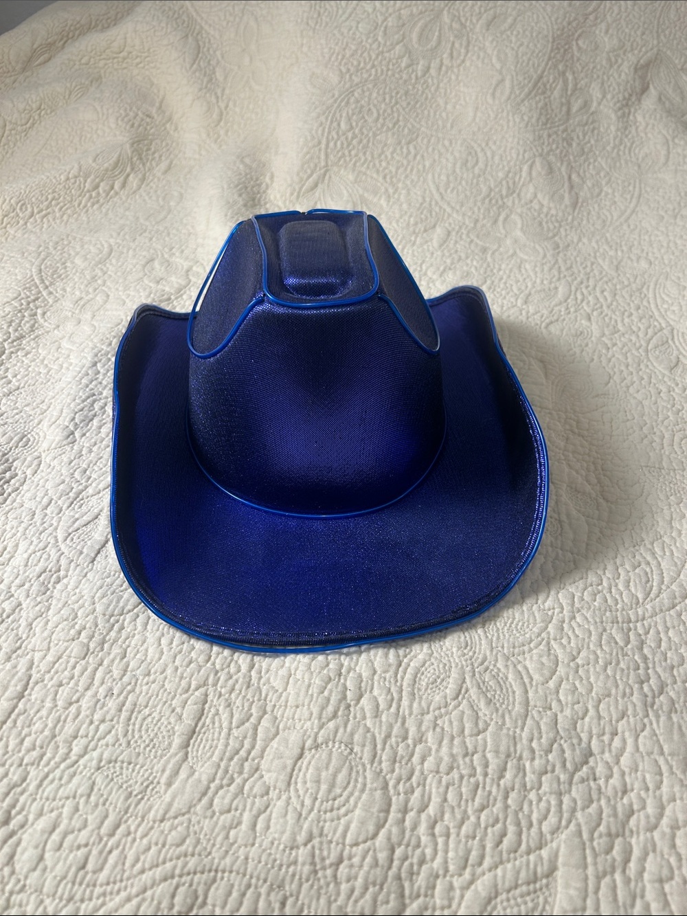 Shimmering Royal Blue Cowboy Hat for Women